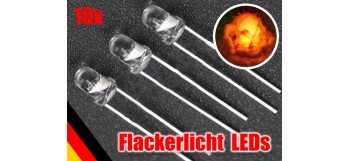 10 Stück Flacker LED 5mm...